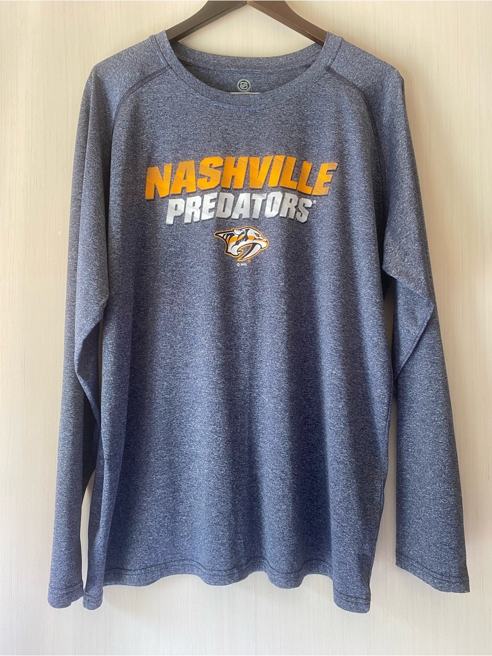NHLNashville Predators Men’s Long Sleeve Hockey Shirt Size XL